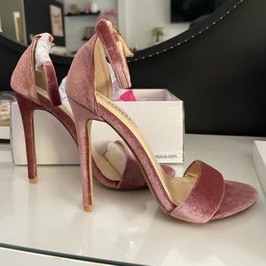 Fashion Nova Suede Blush Pink Heels